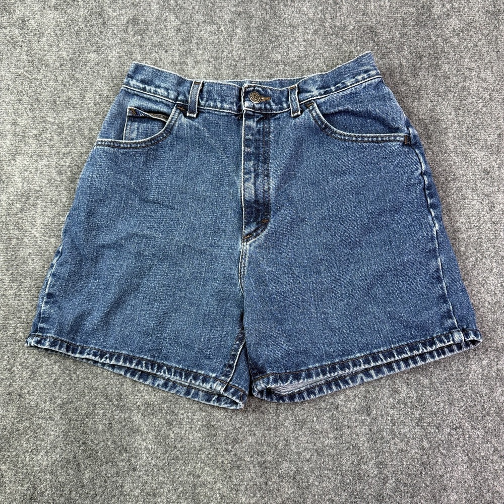 Lee Womens Mom Jean Shorts 12M Vintage 90s High Rise Denim Jorts Blue Cotton